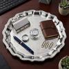 Alloy Serving Platter Solid Food Platter Stylish Fruit Tray  For Party