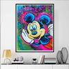 Disney Diamond Painting Mickey Pop Art Style Art Illustration 5D Cross Stitch Hanging Print 5D Puzzle Mosaic Embroidery Home Decor