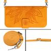 Suitable for iPhone15 Leather Case 13Pro Frosted Sunflower Card Wallet Protective Case 14plus Oblique Span