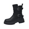 Martin Boots Women's Retro Platform Boots Women's Short Boots Big Tube Circumference Western Style Large Size Women's Boots