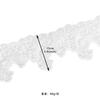 White Beaded Mesh Strand Barcode Clothing Skirt Dress Wedding Dress Decorative Lace Accessories