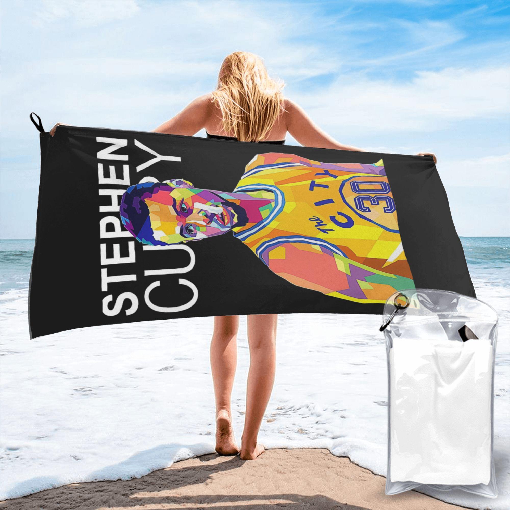 

Stephen Curry Beach Towel Soft Microfiber Quick Dry Absorbent Quick Towels For Bath W40*H60(CM)