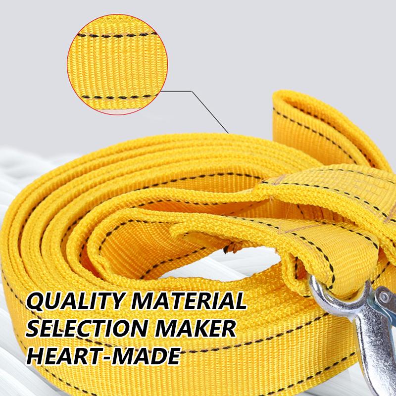 SEAMETAL Car Rescue Tow Rope Towing Rope Off-road Vehicle Sedan SUV Tow Rope Car Tools Tow Rope Hook