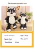 Curious Grey Wolf Cartoon Plush Toy: Children's Birthday Gift & Home Decoration Sleep Companion