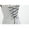 Sexy Retro White Polka Dot Dress Hepburn Vintage Halter Party Dress 50s 60s Pin Up Rockabilly Robe