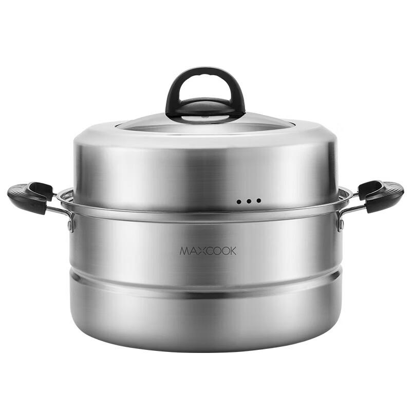 MAXCOOK Thickened Dual-use Soup Steamer Pot