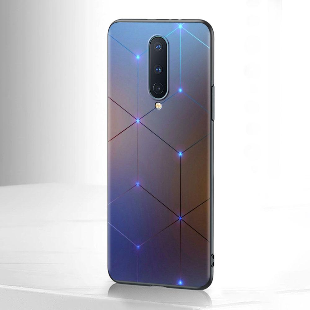 Figura geometrică din marmură Capa pentru OnePlus 8T 8 Nord N10 5G 7 9 7T 9R Husă de telefon pentru 1+ Nord 2 N100 N200 Z Husă neagră din Tpu