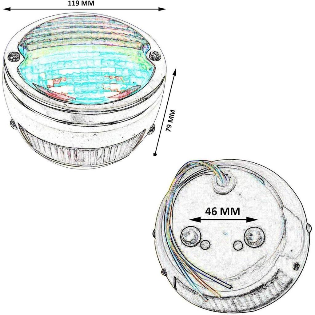 APSMOTIV Vintage Duolamp Tail Light Chrome 12V Rear Stop & License Plate Real Light Red/Amber Lens for Ford A Rat Harley 1950 Dodge Truck Classic