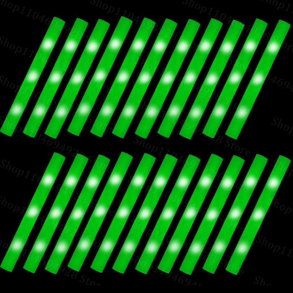 30-180PCS LED Foam Glow Stick with Sign Wedding Reception Props Light Up Stick Glow Stick for Wedding Party Birthday Concert