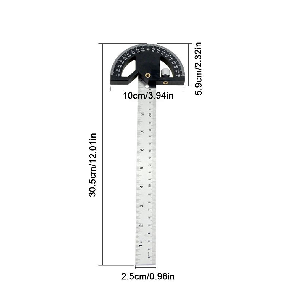 8/12 Inch Angle Ruler Protractor 180 ° Multi-angle Measurement Tools Angle Gauge  Scribing Tool