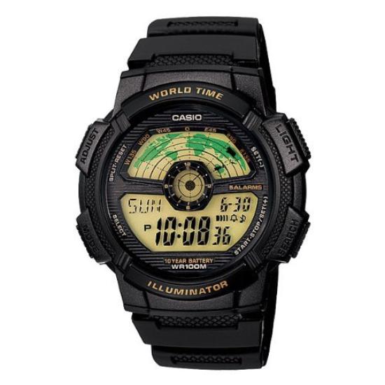

[Casio] []Casio watch World Traveler AE-1100W-1B [item]
