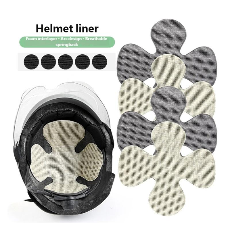 Durability Helmet Insert Universal Compatibility Easy Cleaning Helmet Padding Foam Inserts Lining Pad For Extended Wear