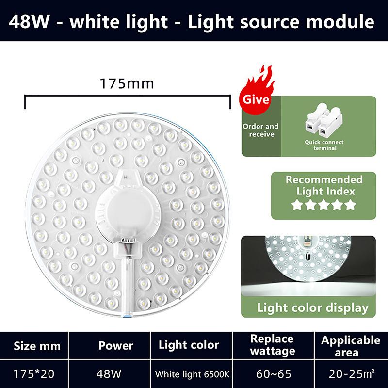 1 Sada Magnetická Přísavka LED Panel Kruhové Prstenové Světlo 12W 18W 24W 36W 48W 72W LED Kulaté Ac220V Stropní Svítidlo Světelný Zdroj