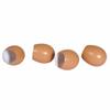 Oeufs en plastique - Décoration de fête - Kit de 4 pièces - 5,5x4,5cm - Ouverts - Nature