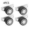 Side Mounted Drawer Casters 1/2/4Pcs Silent Wearproof Nylon Wheels for Kitchen Cabinet Furniture Repair Replacement