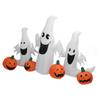 Inflatable Ghost Pumpkin 230cm Blow Up Decoration with LED Lights for Outdoor Yard Lawn