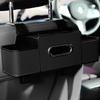Car Seat Back Organizer with Tissue Box,Multifunctional Resin Storage Rack with Hooks for Access By Driver,Passenger,Vehicle Interior Organization