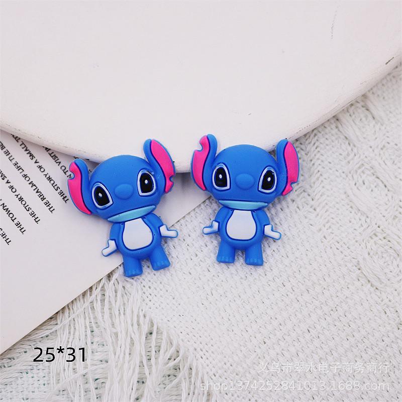 PVC Cartoon Stitch Series DIY Figurines for Phone Cases, Hairpin Ornaments, and Accessories
