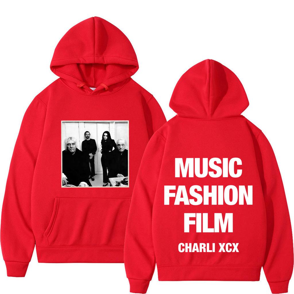 CHARLI XCX Album Music, Fashion, Film Tour 2026 Print Hoodie Men Women Hip-hop Sweatshirts Oversized Casual Pullover Streetwear