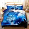 3D Print Wolf Animal Moon Bedding Set Duvet Set Single Double Bed King Size Bed Set Adult Boys Bedroom Duvet Cover Pillow Case