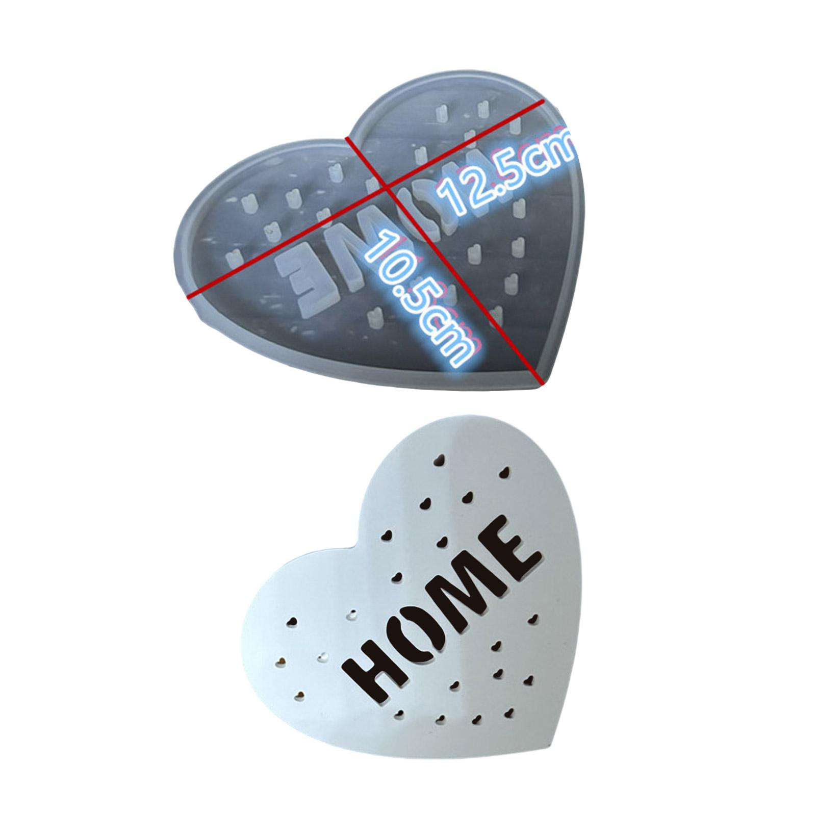 

Форма в форме сердца, светодиодный ночник, силиконовая форма, силиконовые формы для украшений, подходящие для рукоделия и домашнего декора T4