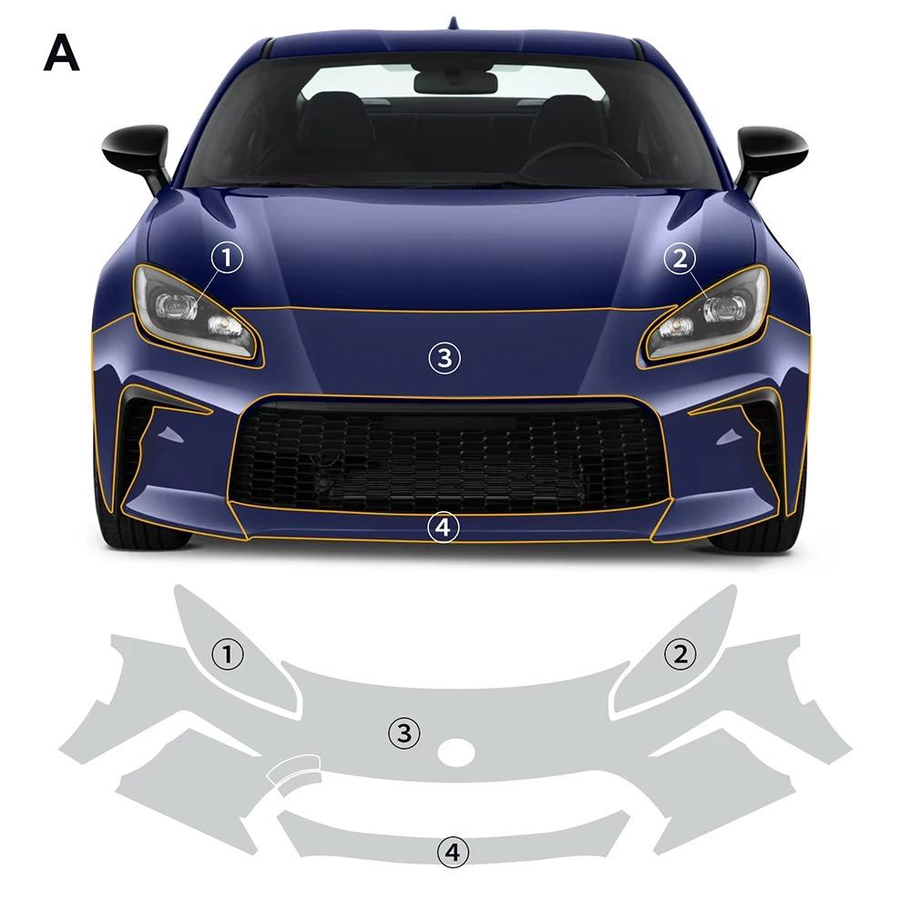 TPU Scratch Resistant For Toyota GR86 2021 2022 2023 2024 2025 Car Bumper Engine Fender Paint Protection Film Clear PPF Kit