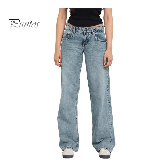 

Женские брюки с карманами, с низкой талией, прямые, широкие, с застежкой-молнией, длинные, для повседневной носки и путешествий M синий