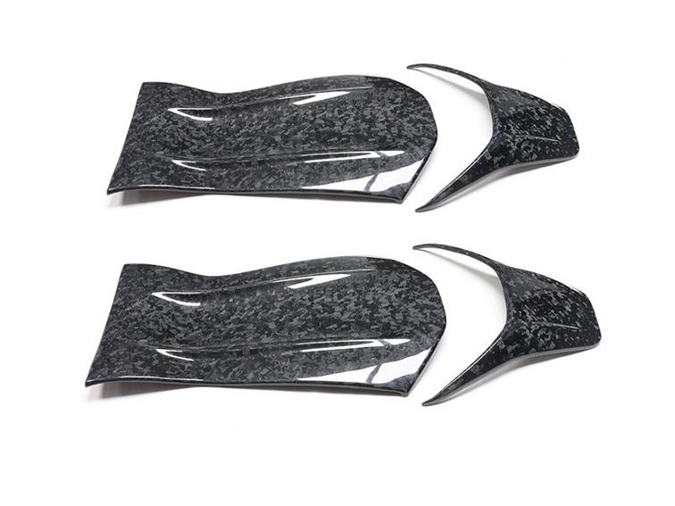 Dry Carbon Fiber Seat Backrest Sticker for Mercedes-Benz C63, GT CLA, GLA, A45, E63 AMG