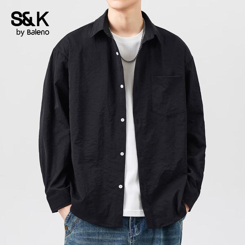 Baleno Men's S&K Loose Fit Long Sleeve Casual Shirt