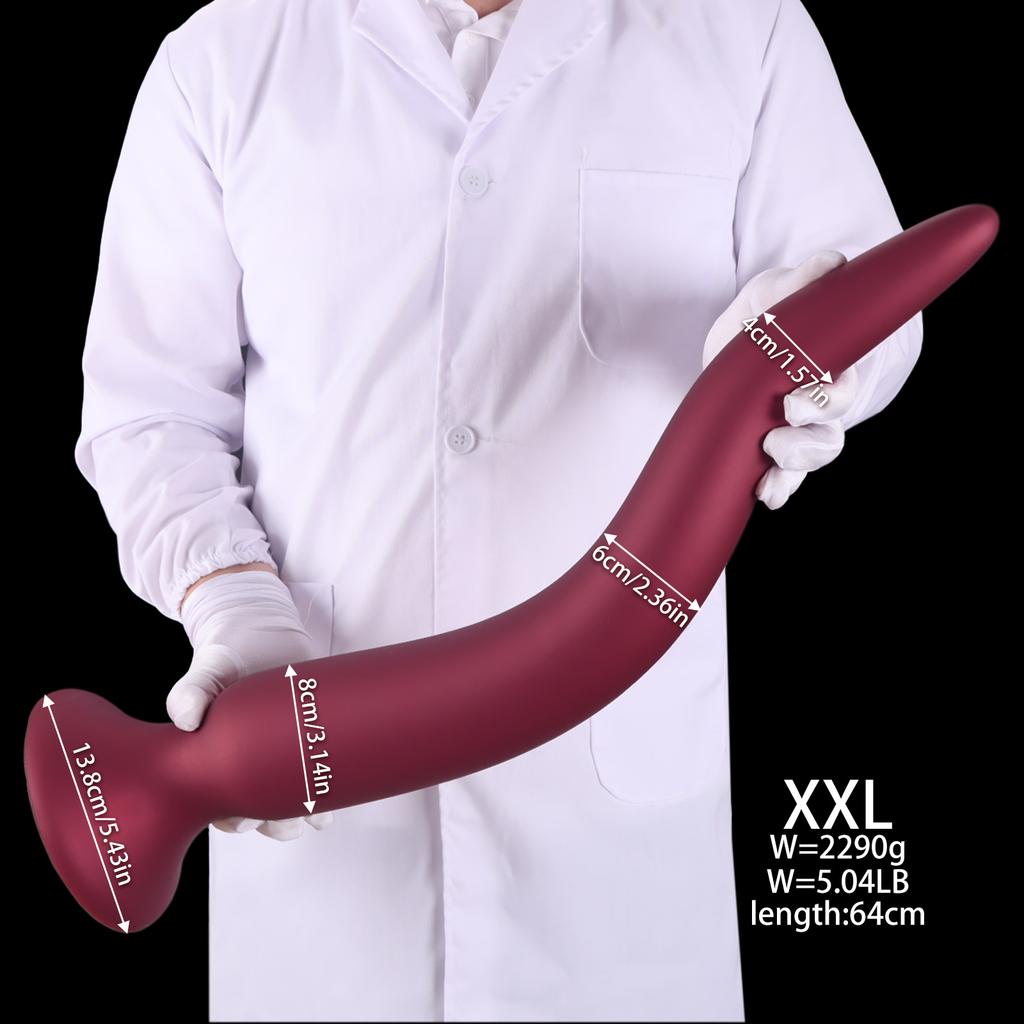 25 Inch Long Anal Plug Liquid Silicone Buttplug Huge Anal Dildos for Women Men Vaginal/Prostate Massage Sigmoid Stimulation
