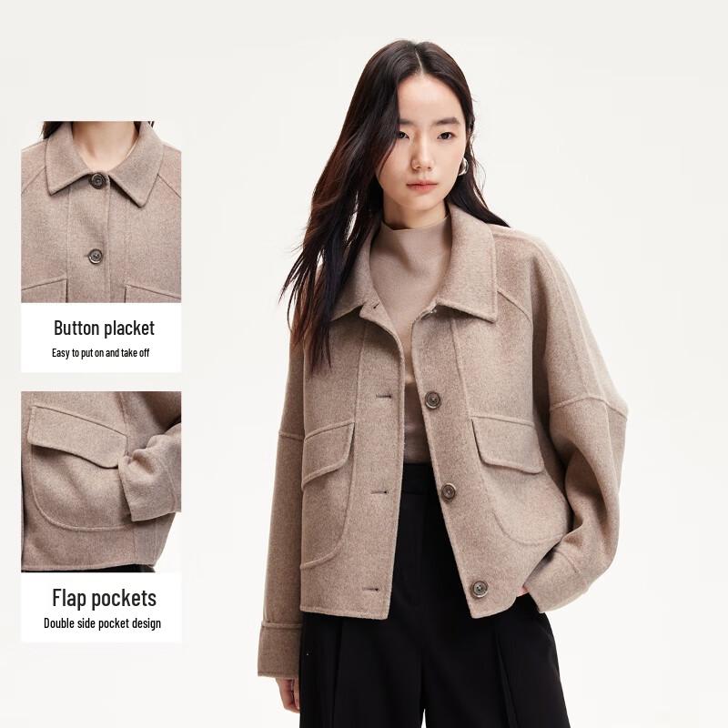 VEROMODA Women's Double-Faced Wool Blend Short Coat