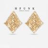 2026 New Diamond-Shaped Sequin Zircon Versatile Non-Fading Tassel Earrings Fashionable French Retro Women'S Earrings