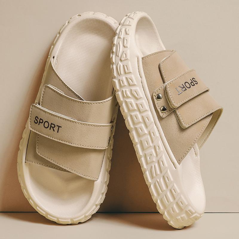 Trendige Khaki Herren Sport-Slipper Herren Designer Sandalen Rutschfeste Plateau Pantoletten Für Herren Sommer Freizeit-Slipper pantuflas hombre