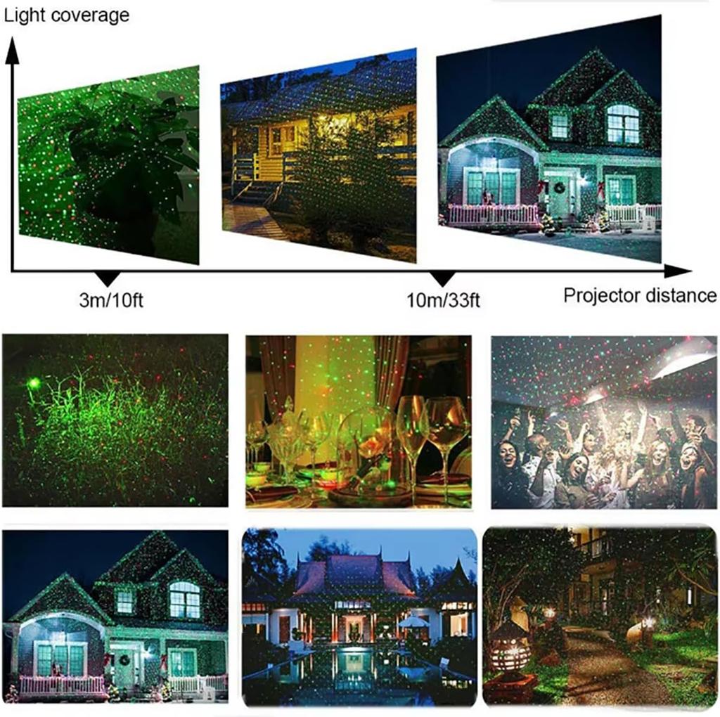 Outdoor IP65 Waterproof Projector, Decorative Projector Light, LED Christmas Light, Outdoor Light, Decorative Lighting, Garden Light