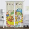 Window Curtain for Room 2 Panel Sumikkos Gurashis Kitchen Curtains 2 Pieces Home Interior Curtains Halloween Decoration Living