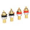 Monosaudio C401G RCA Socket Pure Copper 24K Gold Plated RCA Female Socket Terminal