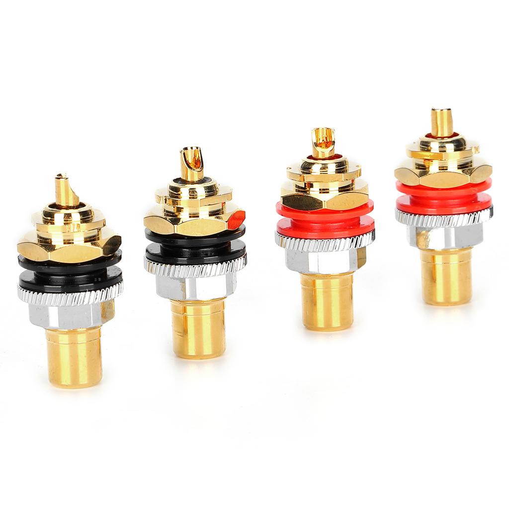 Monosaudio C401G RCA Socket Pure Copper 24K Gold Plated RCA Female Socket Terminal