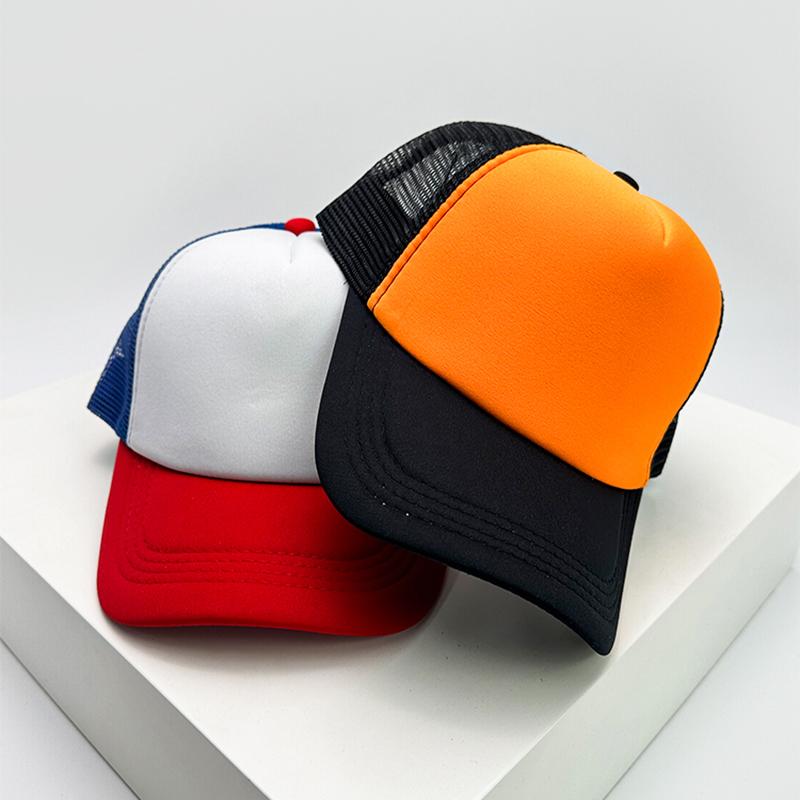 New Men Women Mesh Color Block Baseball Hats Sunshade Breathable Casual Truck Cap Versatile Fashion Simple Outdoor Solid Classic
