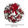40cm Christmas Wreath Xmas Door Oranments Merry Christmas Decor For Home 2021 Happy New Year Hanging Pendants