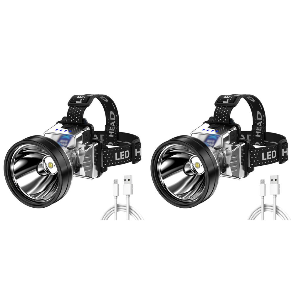 

- Head Flashlight LED Work Light 3 Light Modes IPX4 Waterproof for Camping Fishi