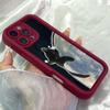 JT123 Katze umarmt Mond für iPhone 17 16 15 14 Pro Max Samsung S26 S25 S24 Ultra A17 A16 A07 A56 A06 Xiaomi 15T Redmi 15c 14c Note 13 14 Weiche TPU-Hülle