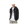 Korean Style Letter Embroidered Hooded Long Sleeve Sweatshirt Men sweatshirt Black LE2403HZ01BK