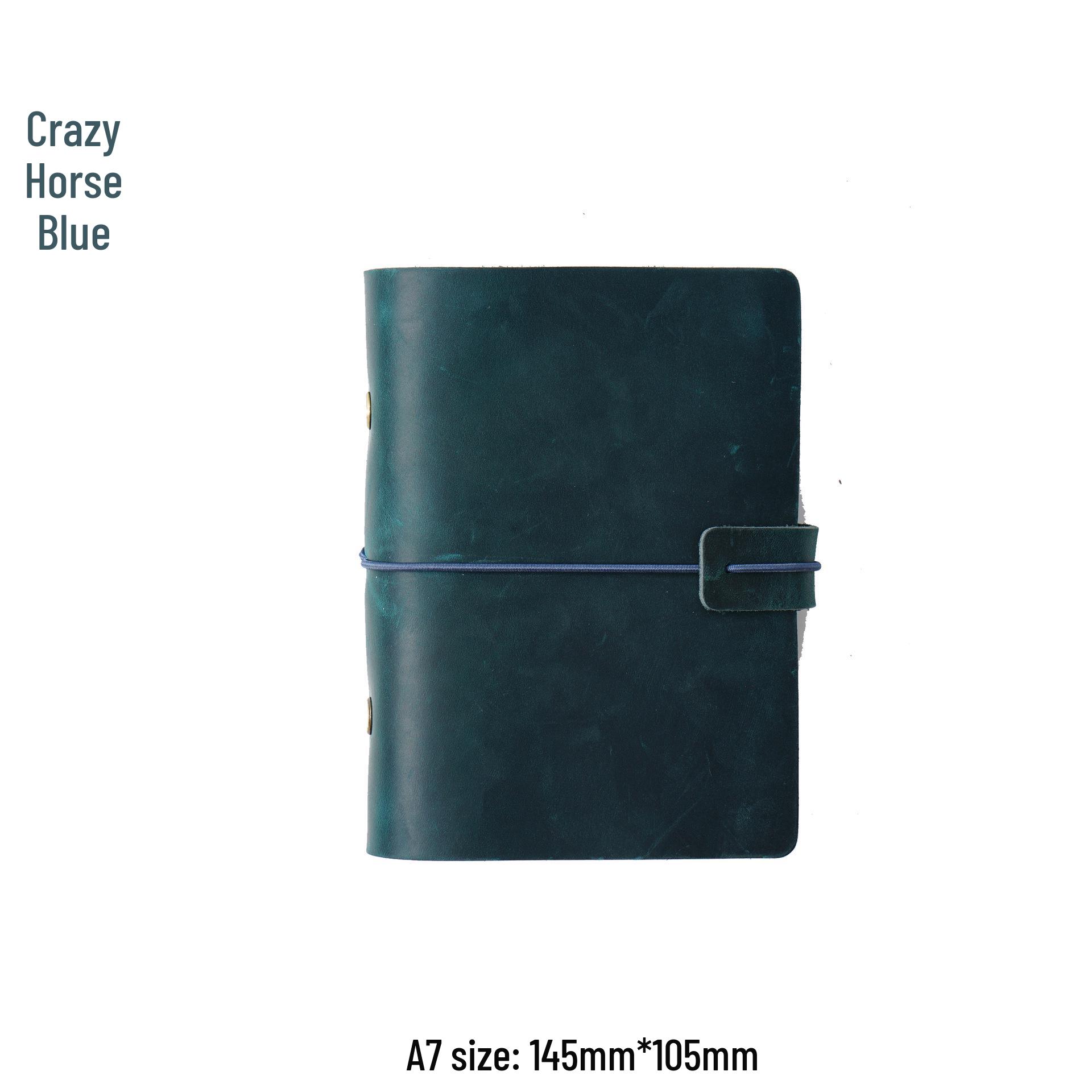 

A5 Handmade Top Grain Cowhide Leather Planner & Travel Diary Blank Paper 96 Sheets