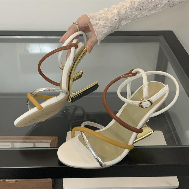 Eilyken New Design Narrow Band Buckle Strap Sandals Womens Hollow Out High Heels Shoes Sexy Open Toe Banquet Party Zapatos Mujer