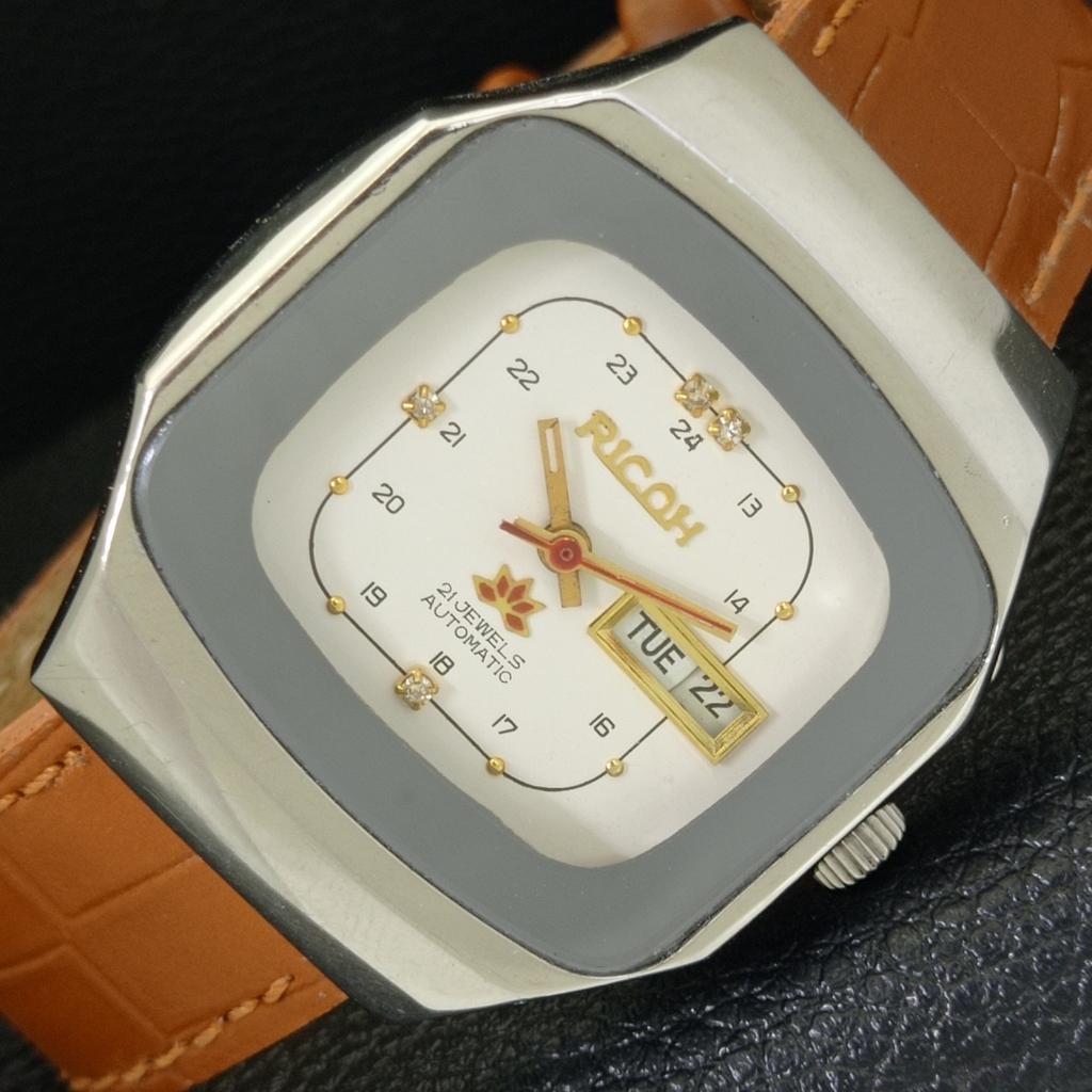 

ВИНТАЖНЫЕ АВТОМАТИЧЕСКИЕ ЧАСЫ RICOH R31 ЯПОНИЯ МУЖСКИЕ ЦИФЕРБЛАТ БЕЛОГО ЦВЕТА a500621-5 R153-a500621