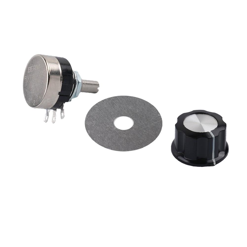Rotary Taper Carbon Potentiometer with Diameter with Knob RV24YN 20S B502 5K Ohm