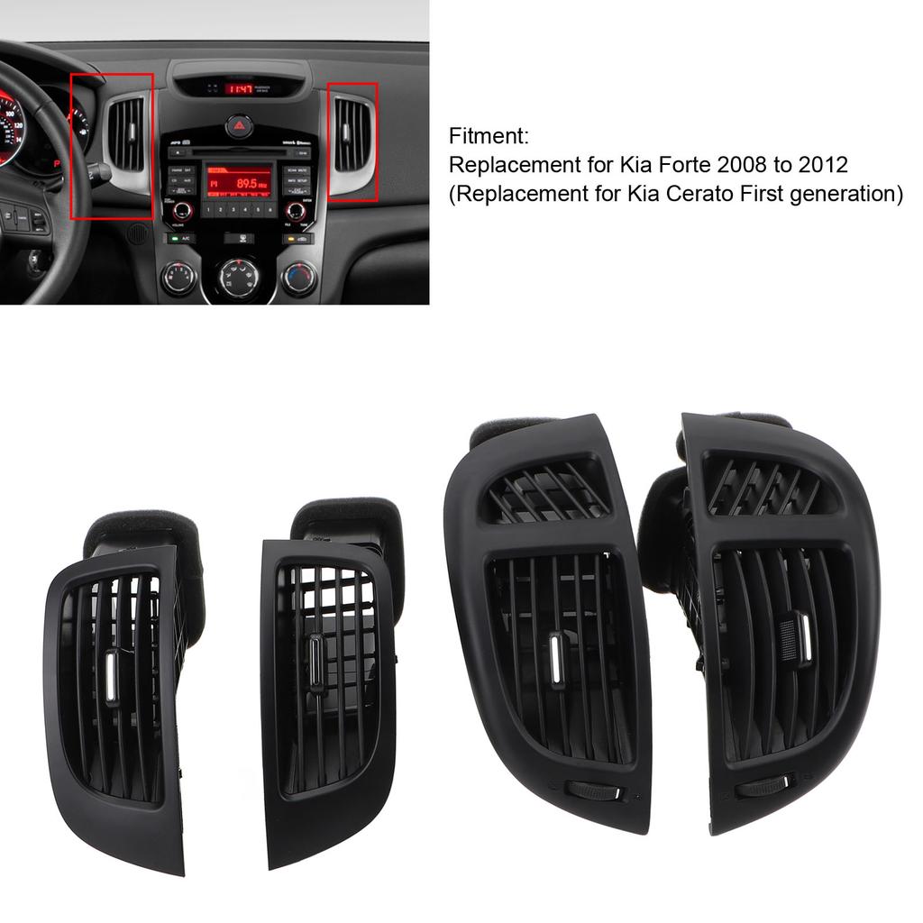 Car AC Air Outlet Vent Unit 974401X500WK Front Diver Passenger Sidee Air Conditioner Nozzle for Kia Forte 2008 to 2012