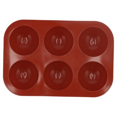 Molde de Silicone Grau Alimentar Semiesférico Molde de Bolo Bandeja para Chocolate Sabonete Cozinha Doméstica(6 buracos )