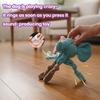 Brinquedo de Pelúcia para Cão com Apito Animal Elefante Pato Cachorrinhos Brinquedo para Roer Interativo Raposa Sapo Brinquedo com Ruído de Amassado com Nós nos Braços e Pernas para Cães Grandes Médios Pequenos