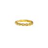 Gold Plated Fashionable Adjustable Heart Twisted Ring Unique Design For Gifts Women